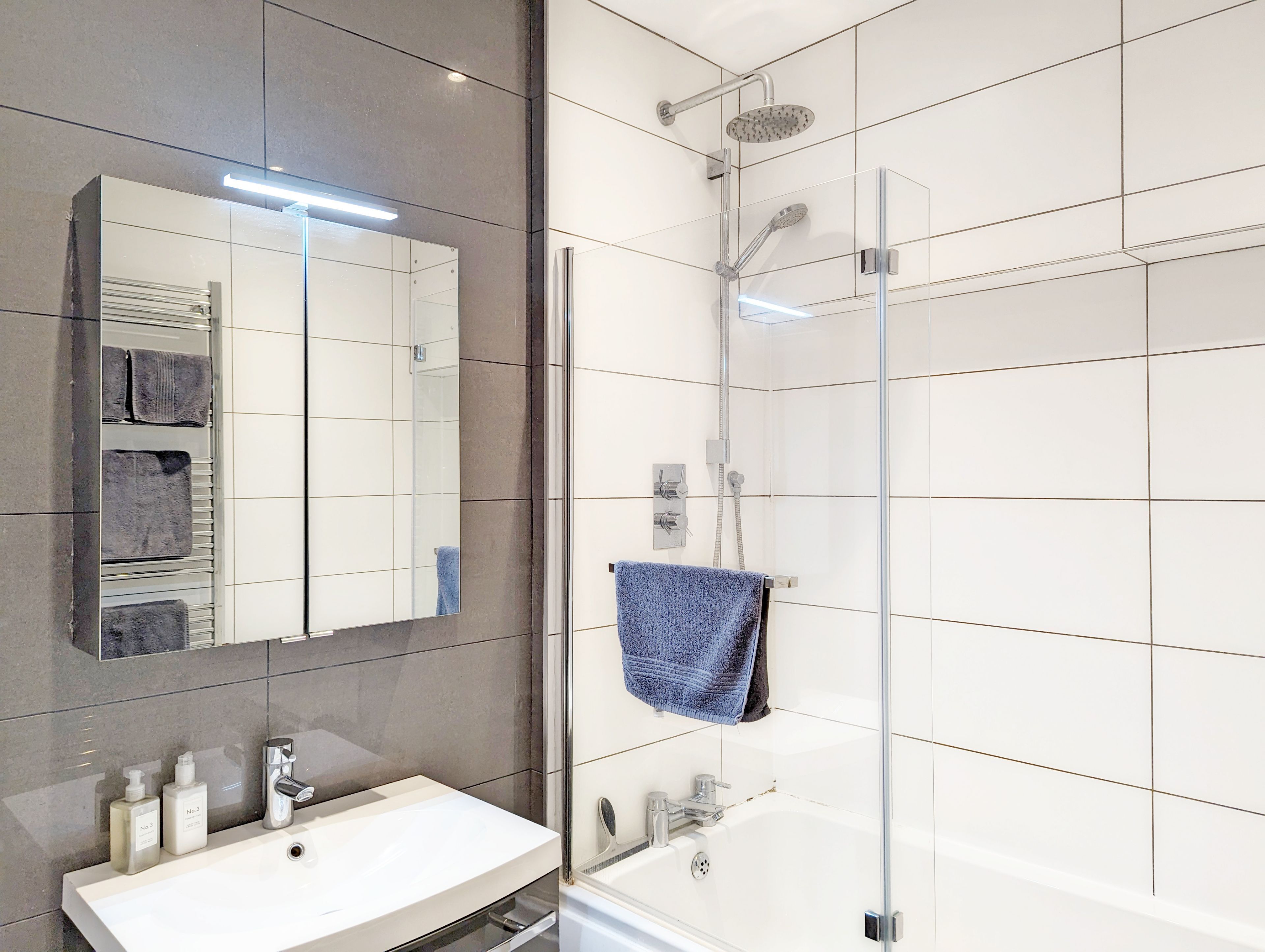 Hair dryer, towels