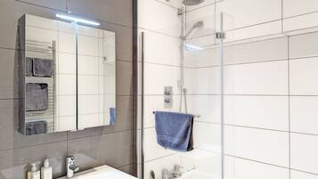 Hair dryer, towels