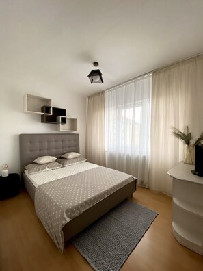 1 makuuhuone, silitysrauta/-lauta, ilmainen Wi-Fi, vuodevaatteet