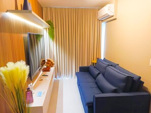 Chalet | Living room - Edifício Time (Maceió)