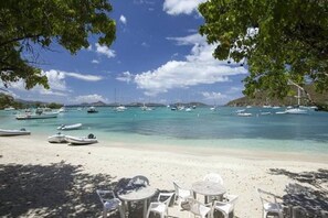 Vlak bij het strand