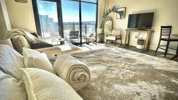 1 室のベッドルーム、WiFi (無料)、ベッドシーツ