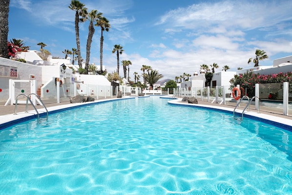 A heated pool