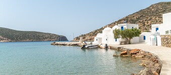 Estudio 'Sifnos 3' con vistas al mar, Wi-Fi y aire acondicionado
