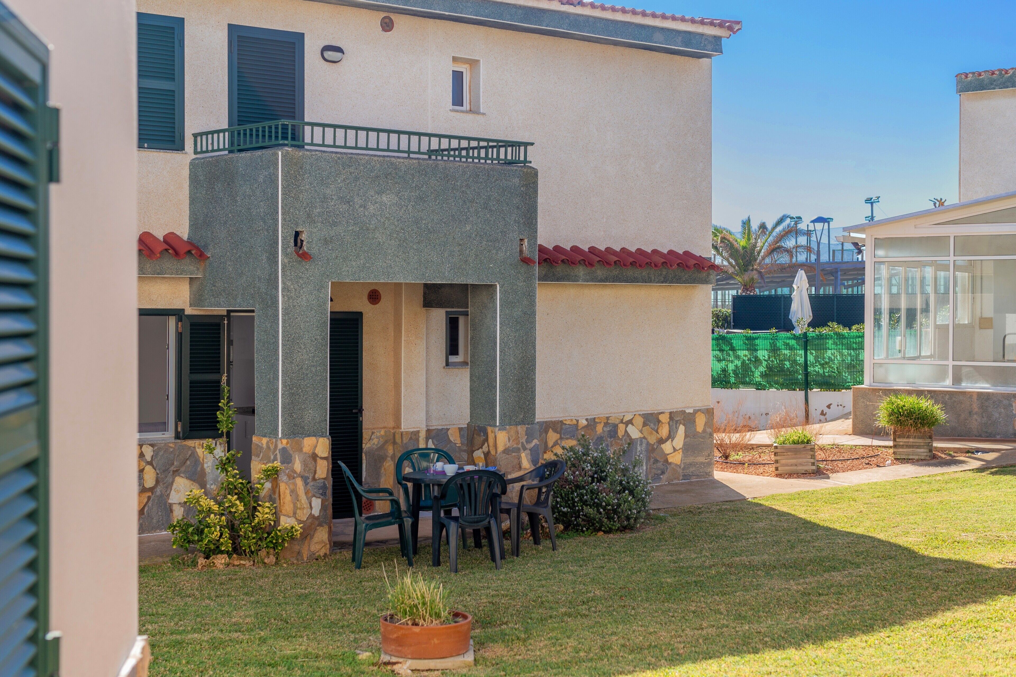 屋外ダイニングエリア