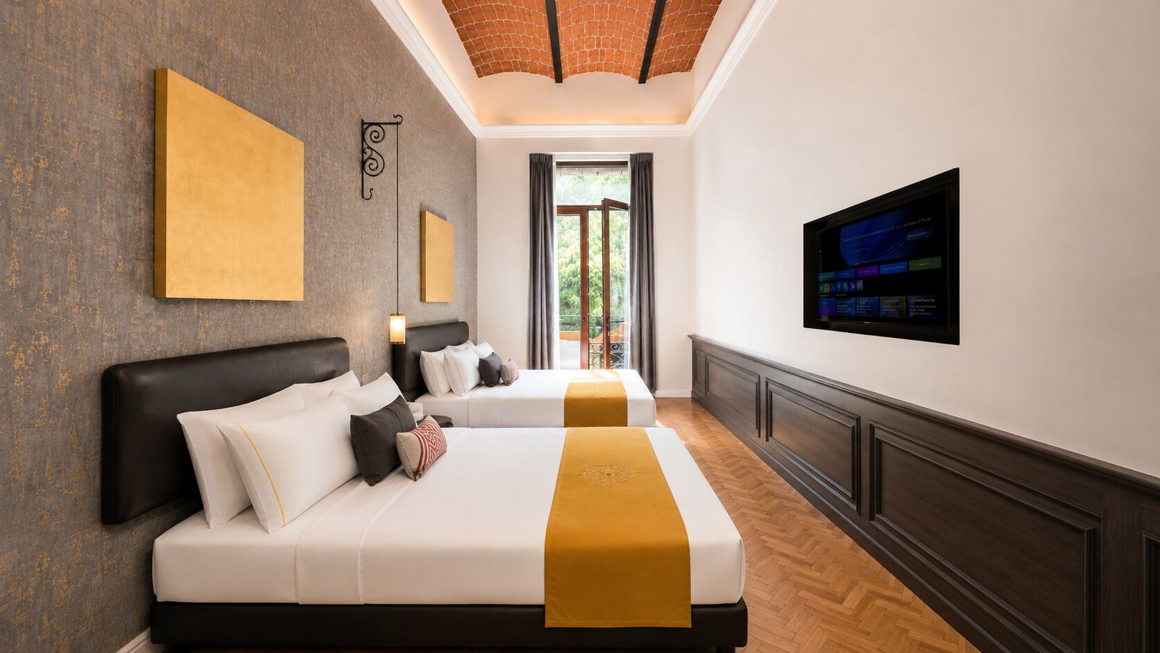 Luxury Double Room, 2 Queen Beds, Balcony