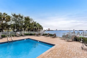 A heated pool - South Harbour 2D | Sunset Views | Pensacola Beach | My Beach Getaways (Pensacola Beach)