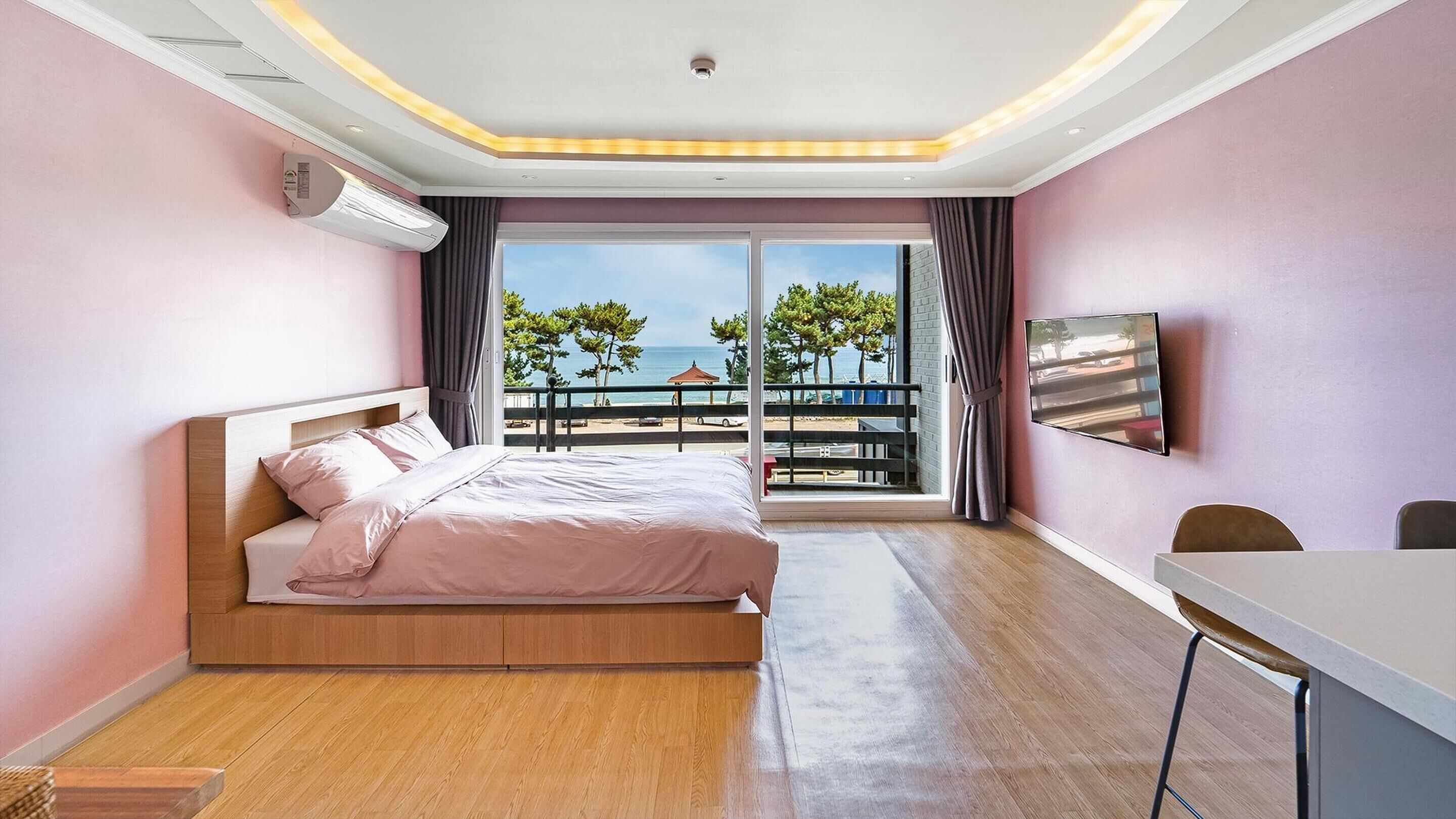 ベーシック ルーム 1 ベッドルーム (Apple Mint 201 (Ocean View)) | 1 室のベッドルーム、WiFi (無料)