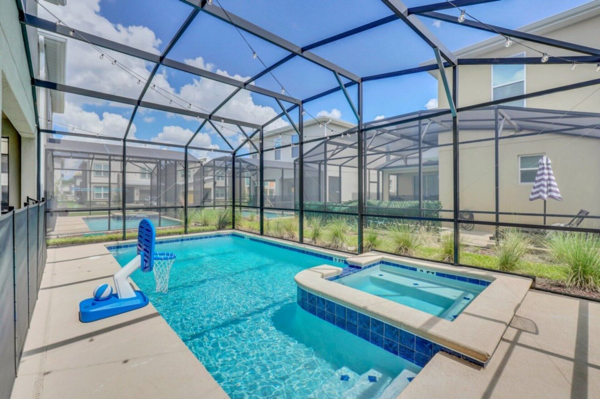 Et oppvarmet basseng