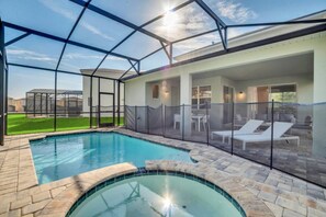 Una piscina riscaldata