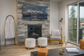 Smart TV, fireplace, video games, books