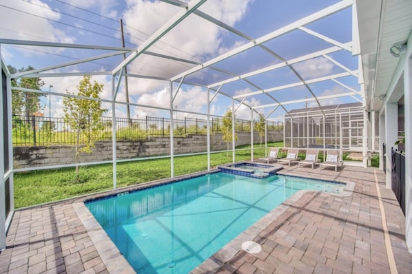 Una piscina climatizada