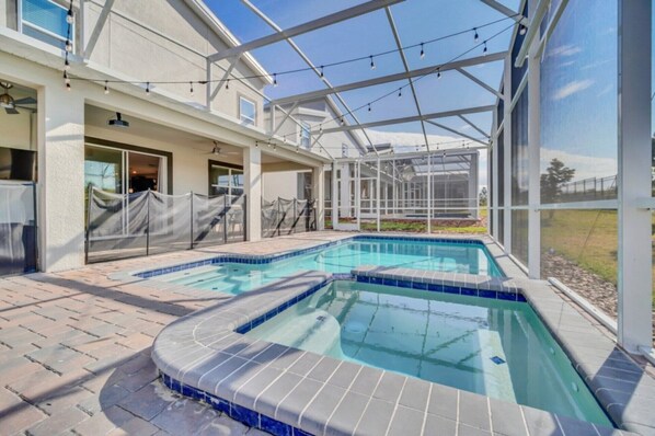 A heated pool
