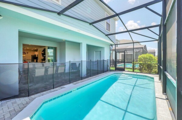 A heated pool