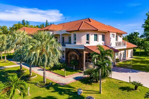 Front of property – evening/night