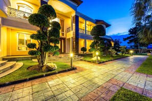 Front of property – evening/night