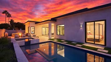 A heated pool