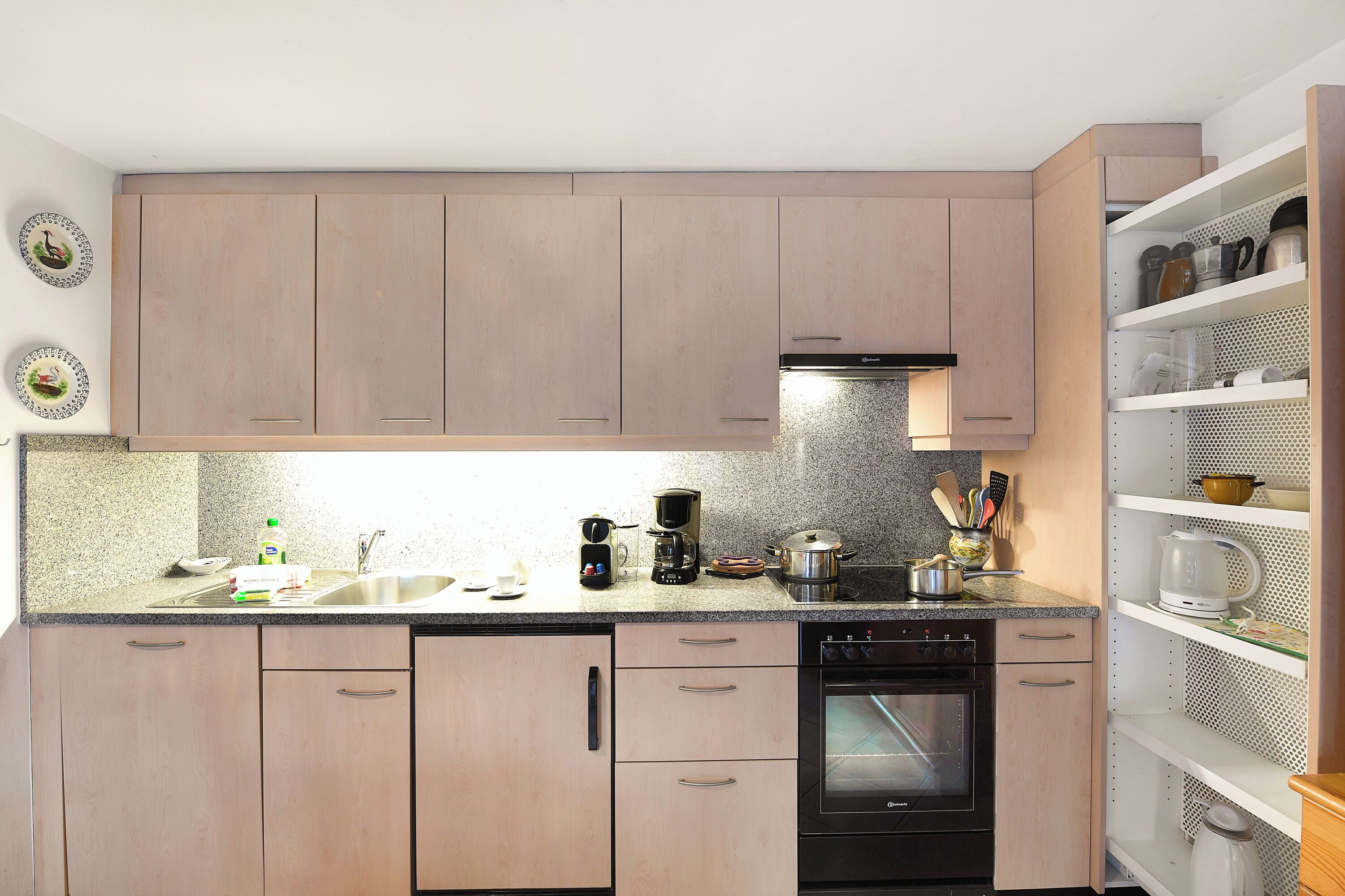 Nhà gỗ dành cho gia đình, nhiều phòng ngủ, cạnh núi (Rustico alla bolla) | Bếp riêng | Tủ lạnh, lò nướng, bếp nấu, máy rửa bát 