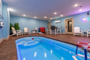 Indoor pool, a heated pool