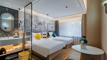 Free minibar items, desk, laptop workspace, free WiFi
