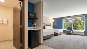 In-room safe, desk, laptop workspace, blackout drapes