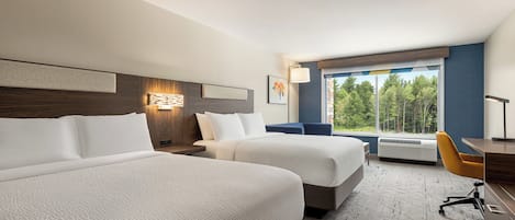 In-room safe, desk, laptop workspace, blackout drapes