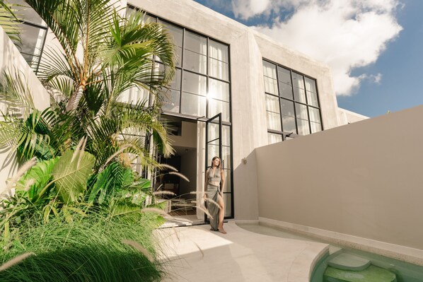 Façade de l’hébergement