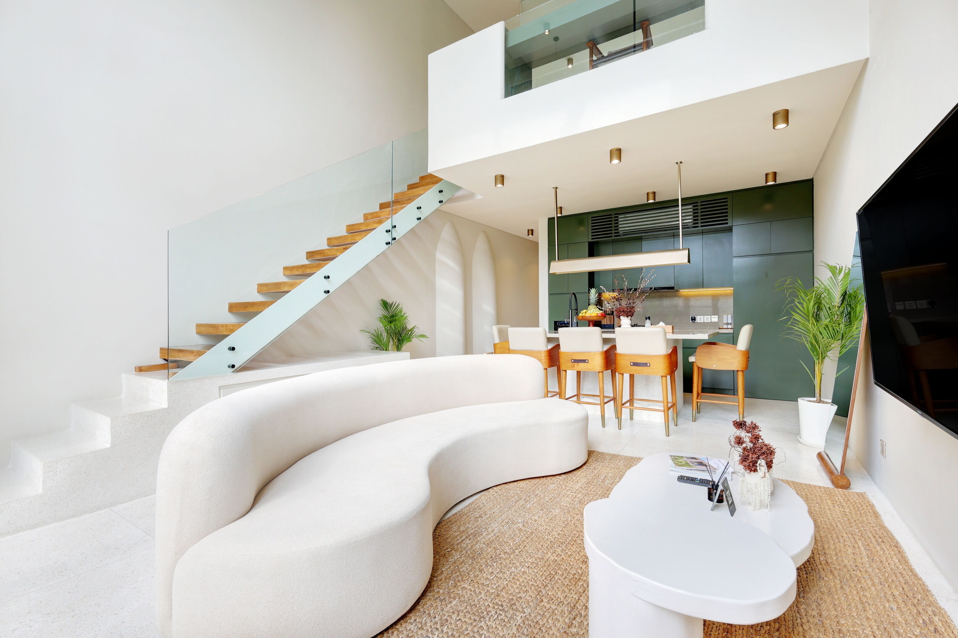 Executive Townhome, 2 Bedrooms | Living area | Flat-screen TV