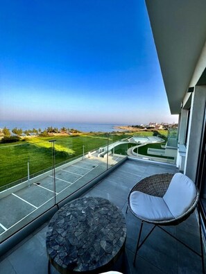 Luxury Suite, 1 Bedroom, Sea View, Poolside | Terrace/patio - Emerald Bay Suites (Paralimni)