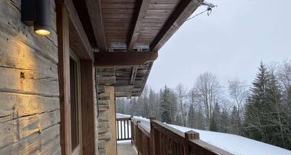 Chalet renovado cerca de Hauteluce para 7 pers., 3 hab., 2 baños, parking, a 2 niveles, acogedor