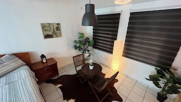 1 bedroom, travel crib, WiFi, bed sheets