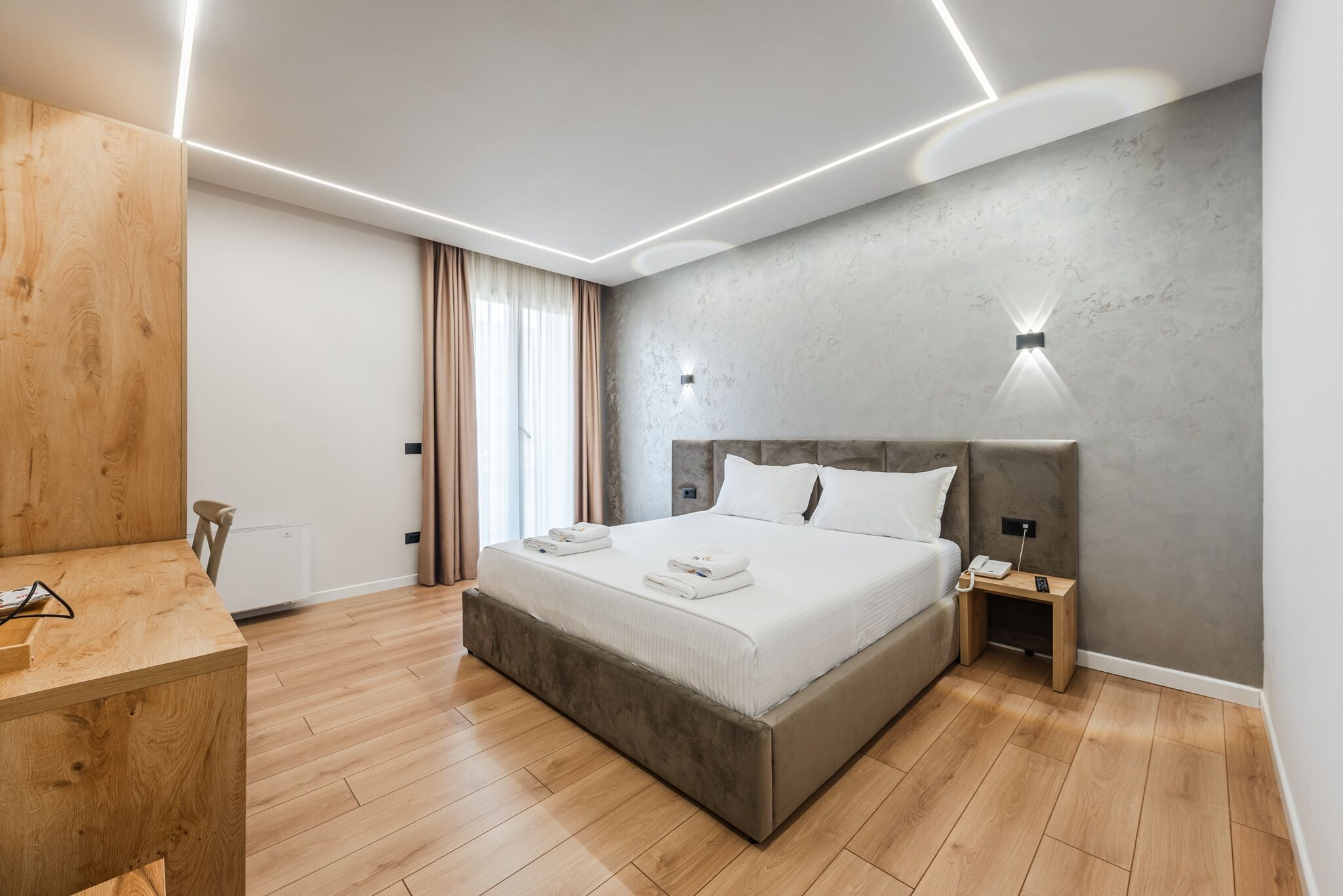 Business dubbelrum | Italienska Frette-lakan, sängtillbehör av högsta kvalitet och duntäcken