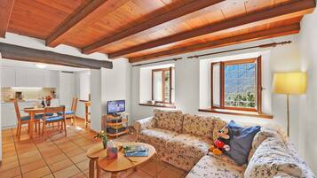 21-Zoll-Flachbildfernseher mit Digitalempfang, Kamin