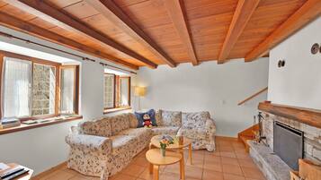 Télévision à écran plat de 21 pouces avec chaînes numériques, cheminée