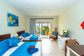 1 bedroom, in-room safe, iron/ironing board, travel crib - KiteBeach Oceanfront Groundfloor Studio (Cabarete)