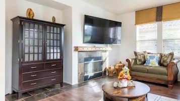 Smart TV, fireplace, offices