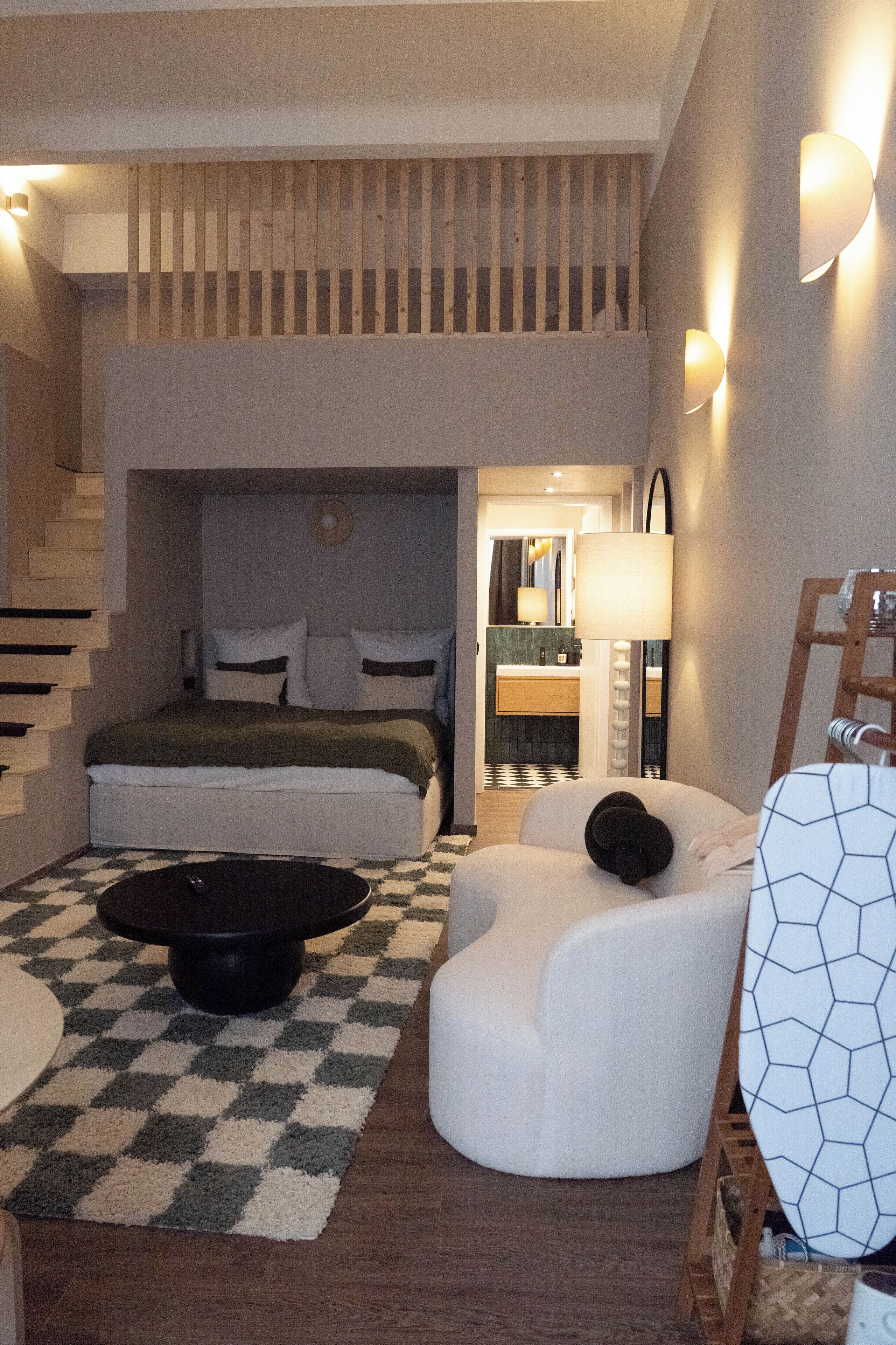 Blackout curtains, iron/ironing board, free WiFi, bed sheets