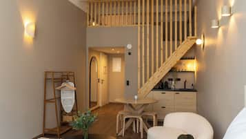 Blackout curtains, iron/ironing board, free WiFi, bed sheets