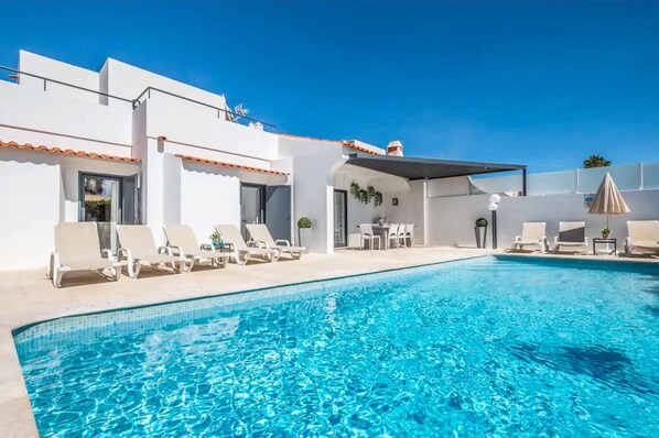 A heated pool