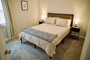 3 bedrooms, iron/ironing board, travel cot, WiFi