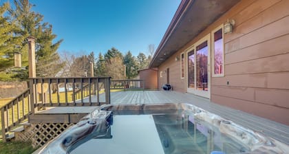 Pet-friendly Tomahawk Home: Deck & Private Hot Tub