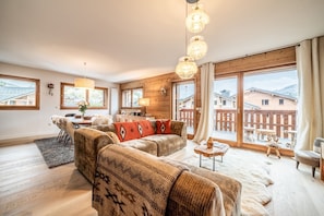Living area - Centaurea - Cozy Apartment in Megève (Megeve)