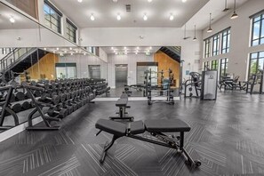 Lots of weights to lift