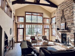 TV, fireplace, offices - Ski-In/Out 5 BR House at Copper Mtn (Frisco)