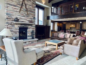 TV, fireplace, offices - Ski-In/Out 5 BR House at Copper Mtn (Frisco)