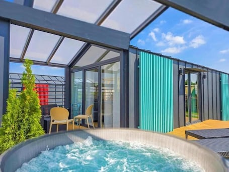Exclusive Chalet | View from room. Holiday Park Zator Resort & Spa