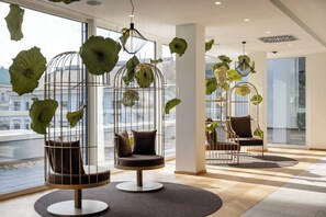 Sitteområde i lobbyen