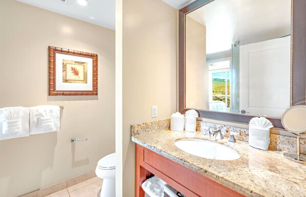 Een douche, een haardroger, handdoeken