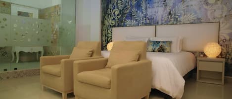 Chambre Deluxe double, 1 très grand lit | Cuisine privée