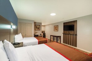 Skrivebord, strykejern/-brett, wi-fi (inkludert) og sengetøy